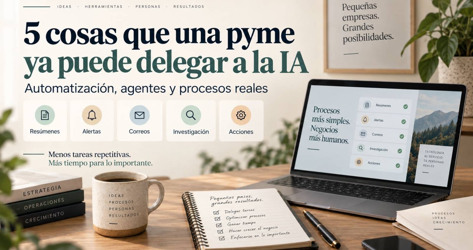 5 cosas que una pyme puede delegar a la inteligencia artificial